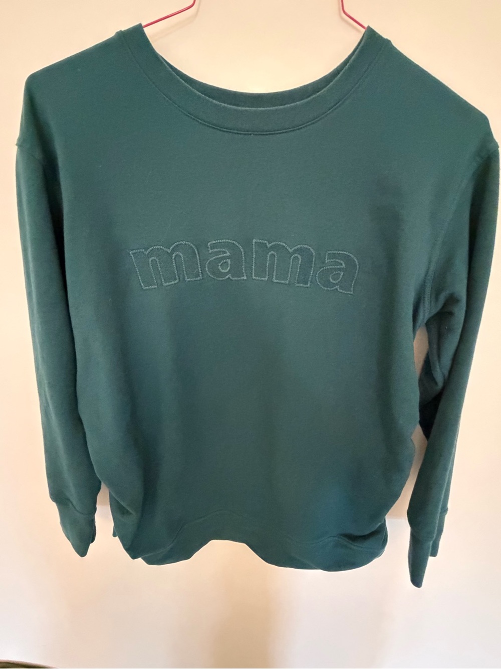 Isabel Maternity by Ingrid & Isabel Forest Green 'mama' Crewneck Sweater